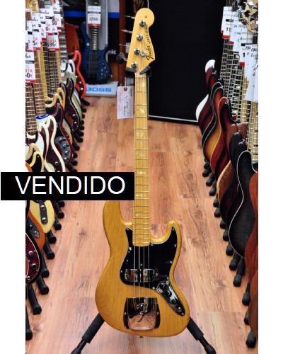 Fender American Vintage 1975 Jazz Bass Aged Natural-MN